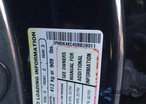 2013 Ford Edge Limited из США, поврежденный, VIN 2FMDK4KC4DBB28011